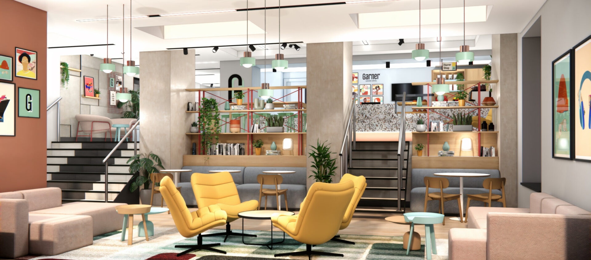 GARNER EDINBURGH Lobby View